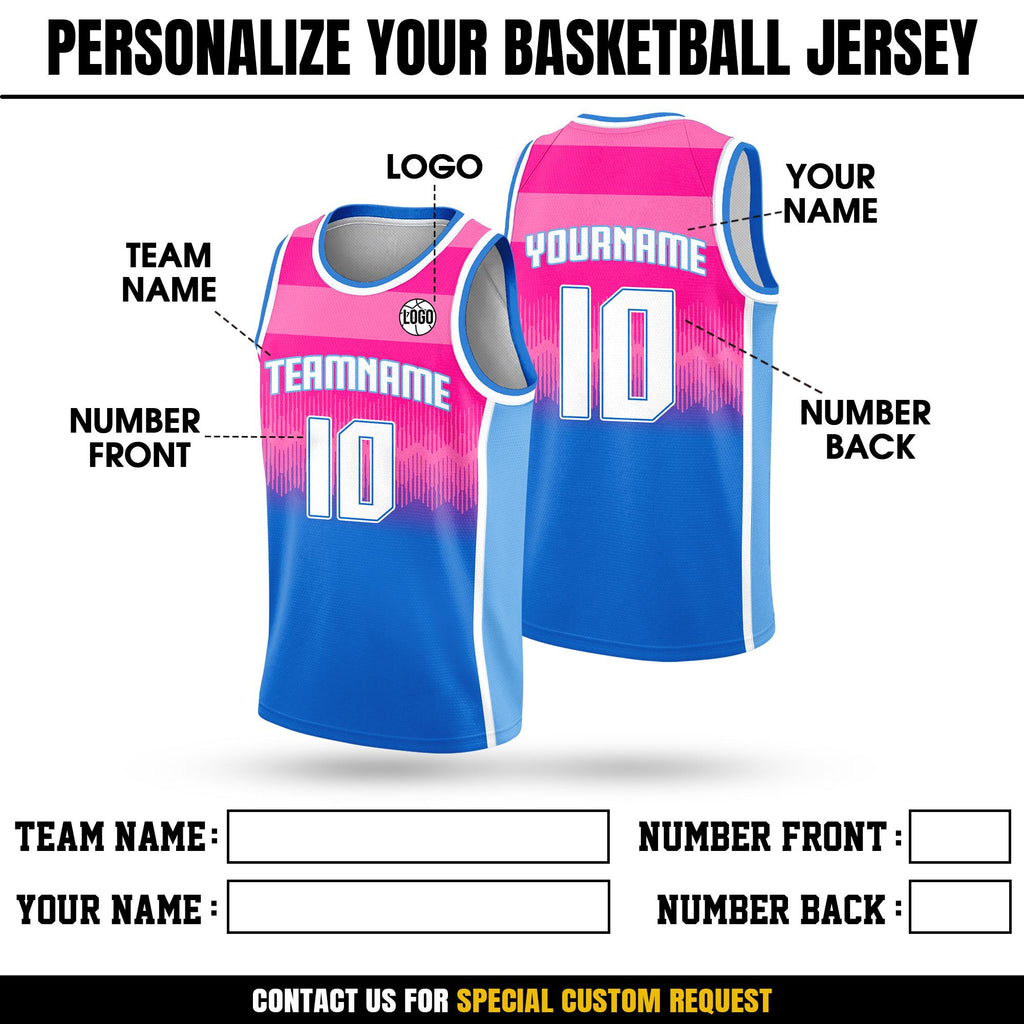 Custom Team Name Number Logo Basketball Jersey For Men Women Youth Kid, Personalized Gradient Jersey Shirt For Basketball Fan Lover Player