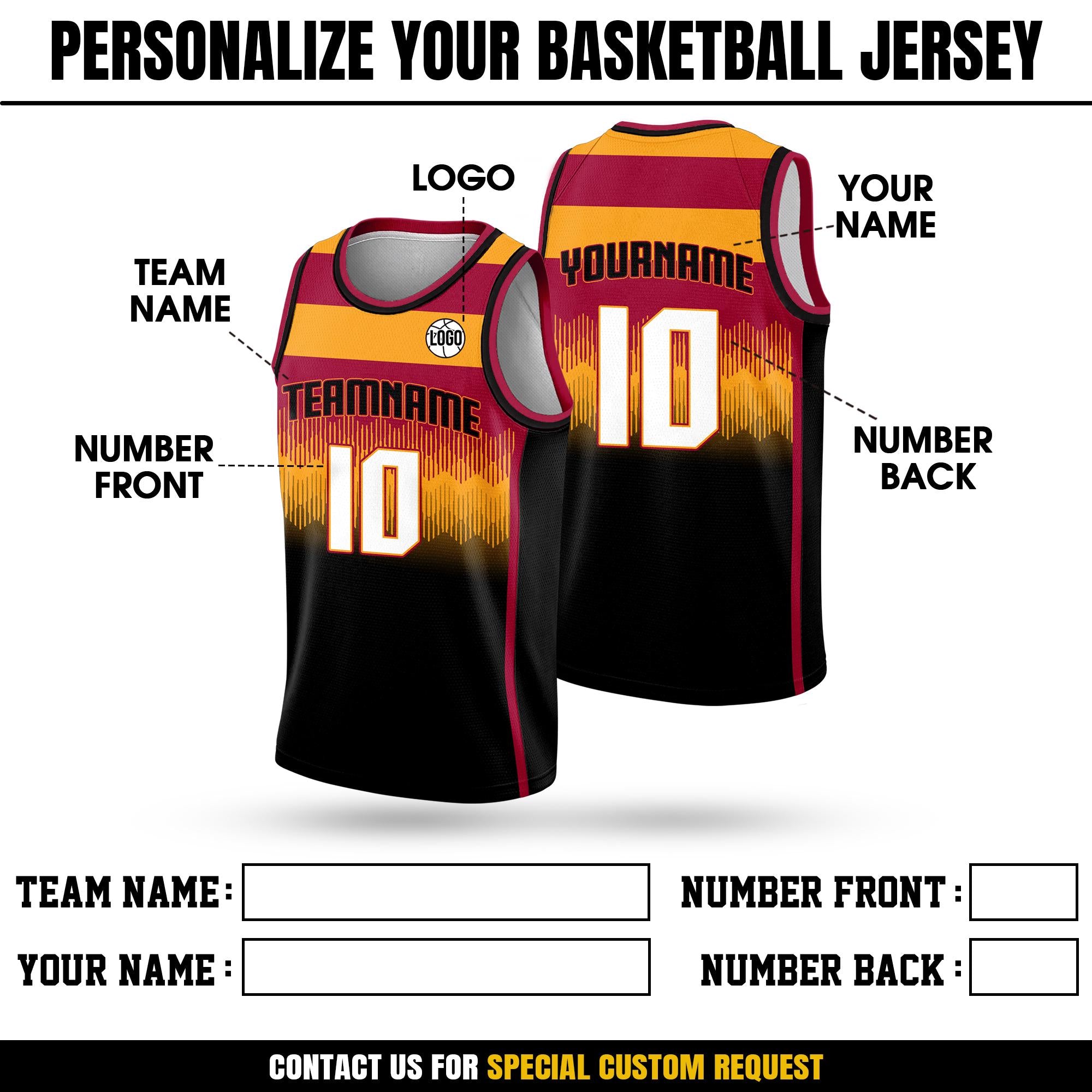 Custom Basketball Jersey with Team Name Number Logo, Personalized Basketball Jersey For Men Women Youth Kid, Gifts for Basketball Fan Lover