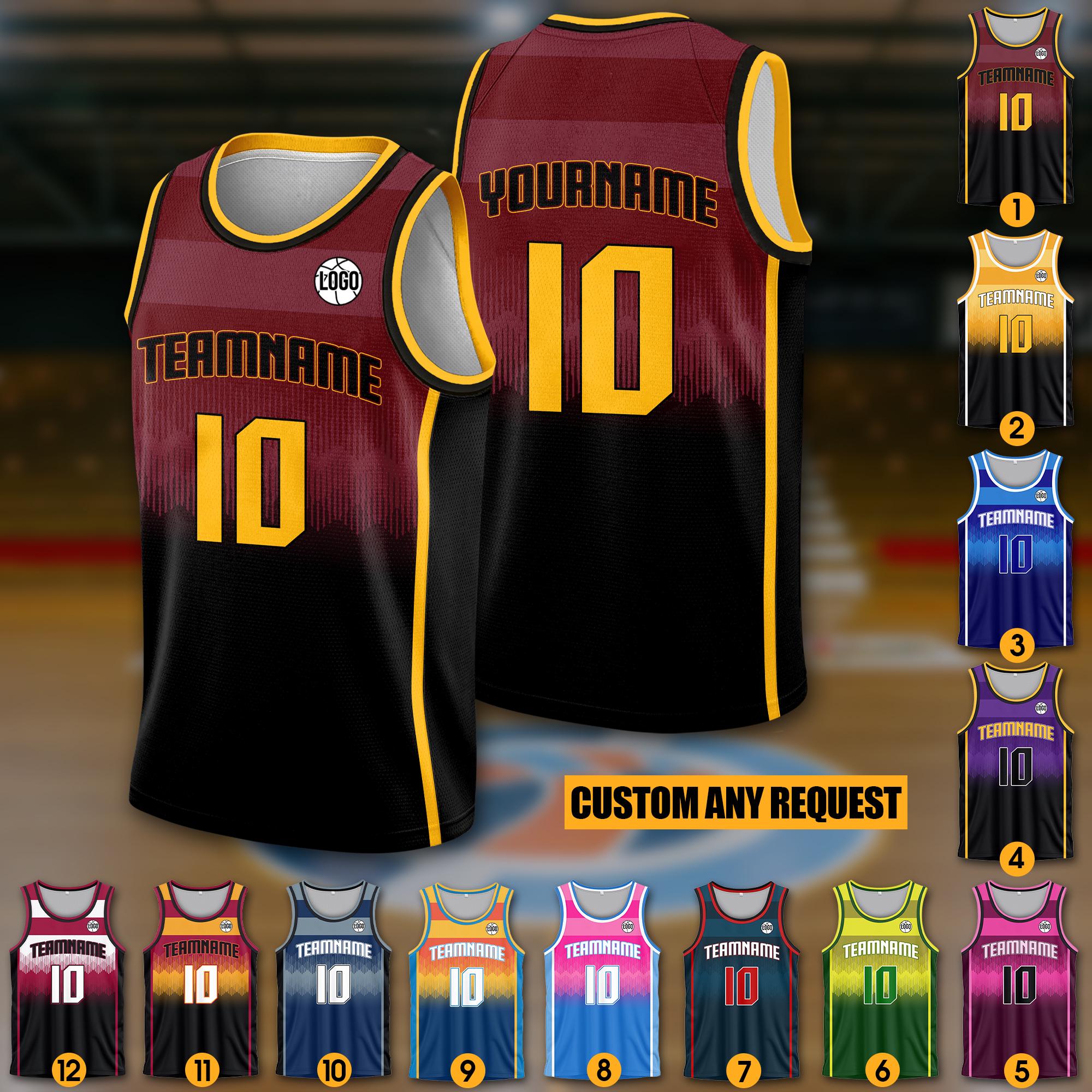 Custom Basketball Jersey Tank Top Team Name & Number Logo For Men Women Youth Kid, Personalized Shirt Jersey For Basketball Fan Lover Player