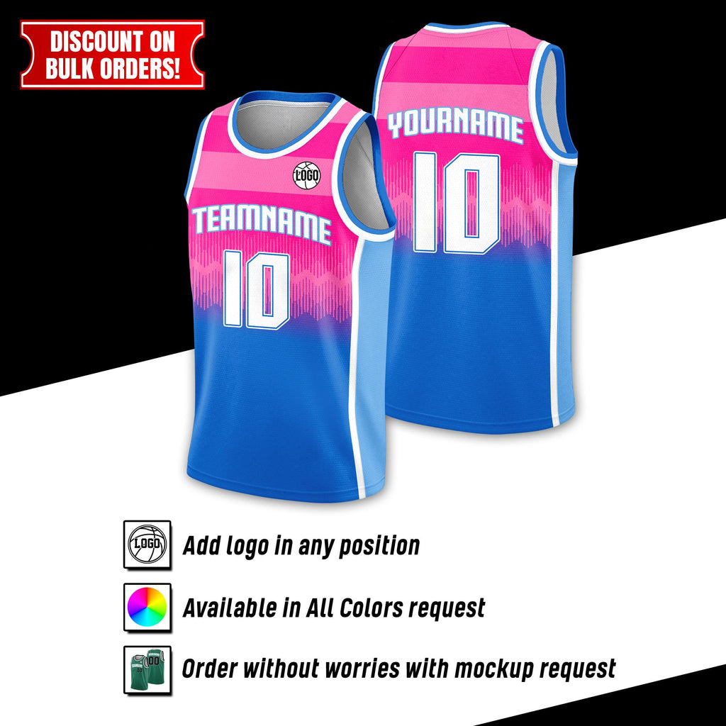 Custom Team Name Number Logo Basketball Jersey For Men Women Youth Kid, Personalized Gradient Jersey Shirt For Basketball Fan Lover Player