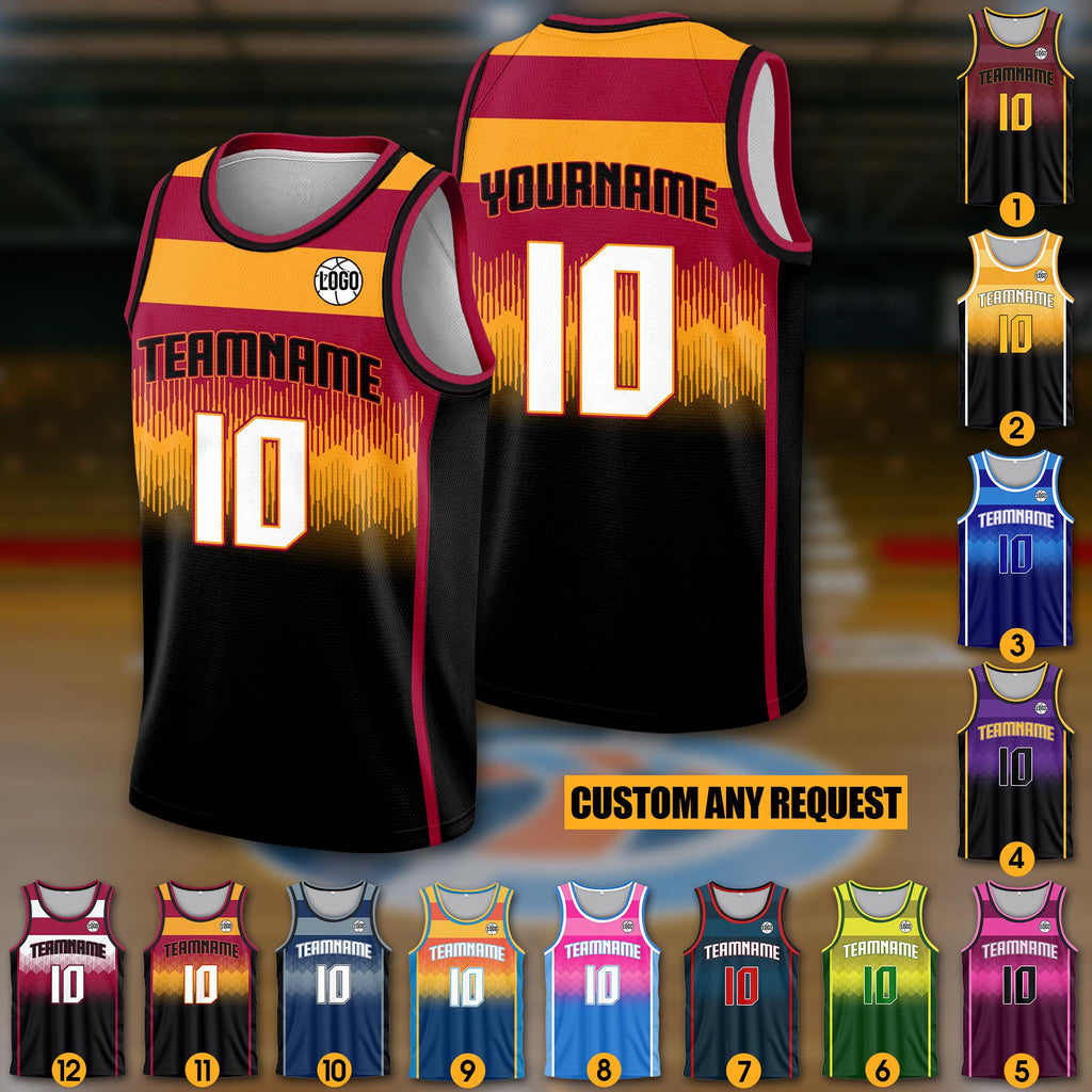 Custom Team Name & Number Logo Basketball Jersey For Men Women Youth Kid, Personalized Shirt Jersey For Basketball Fan Lover Player