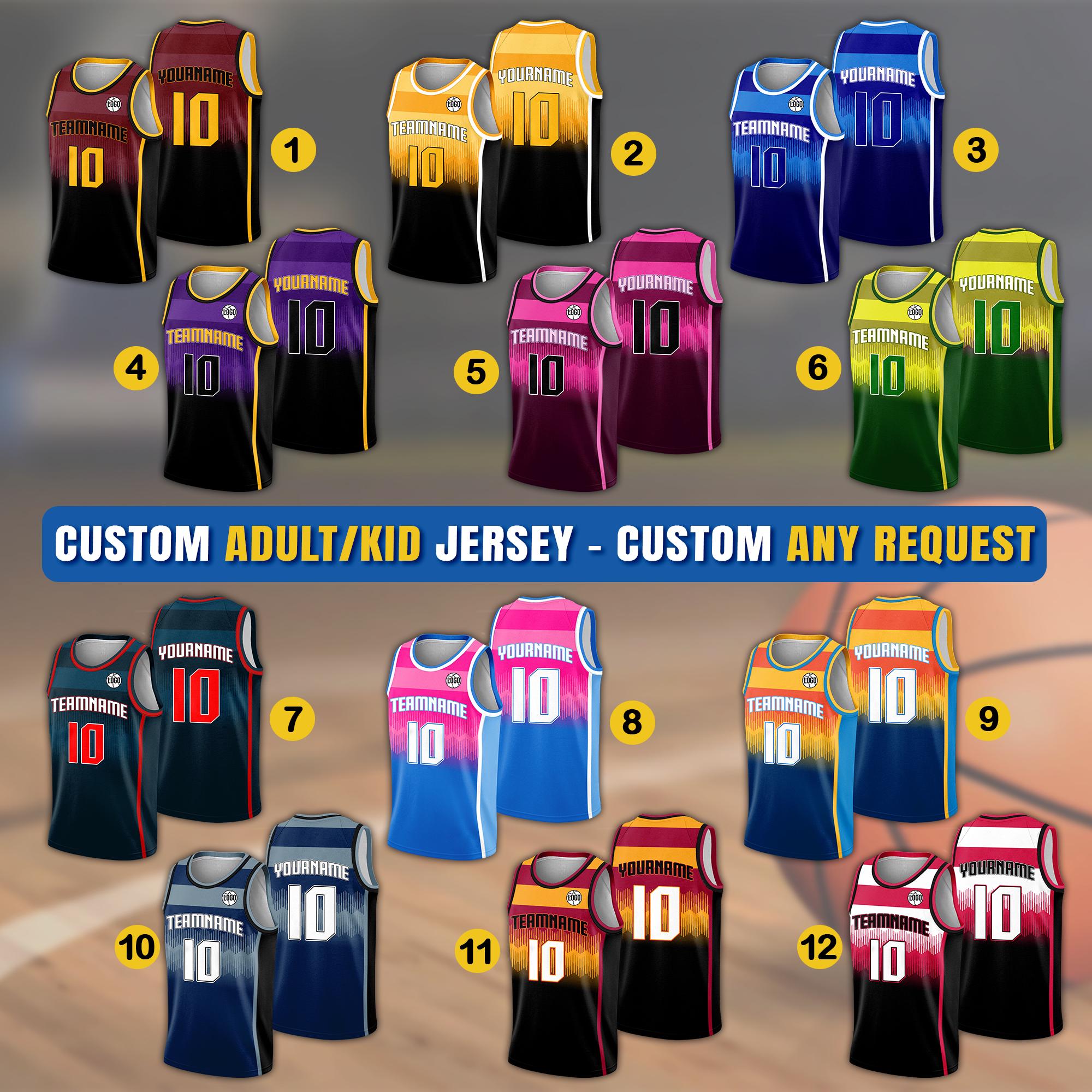 Custom Basketball Jersey with Team Name Number Logo, Personalized Basketball Jersey For Men Women Youth Kid, Gifts for Basketball Fan Lover
