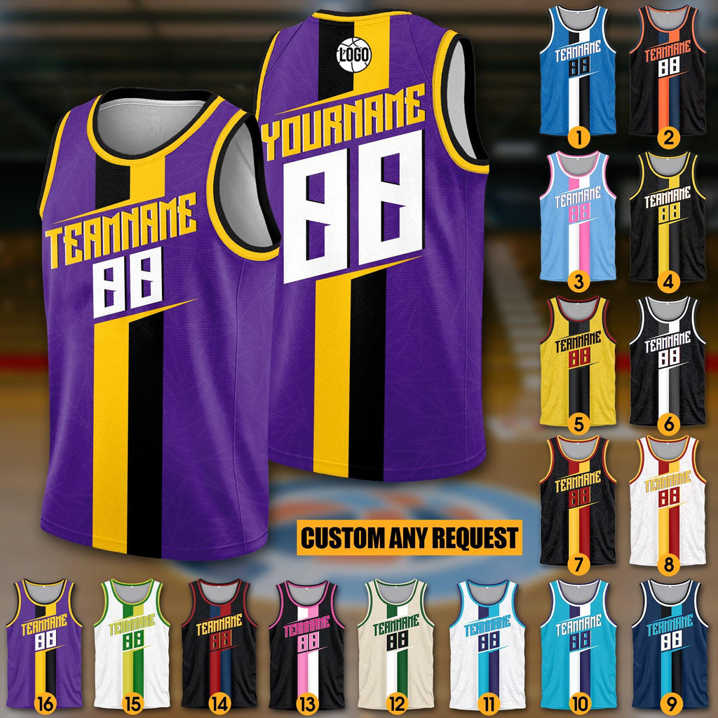 Customized Basketball Jersey Uniform for Fans Basketball Tank Top, Personalized Basketball Jersey with Team Name Player Name and Number