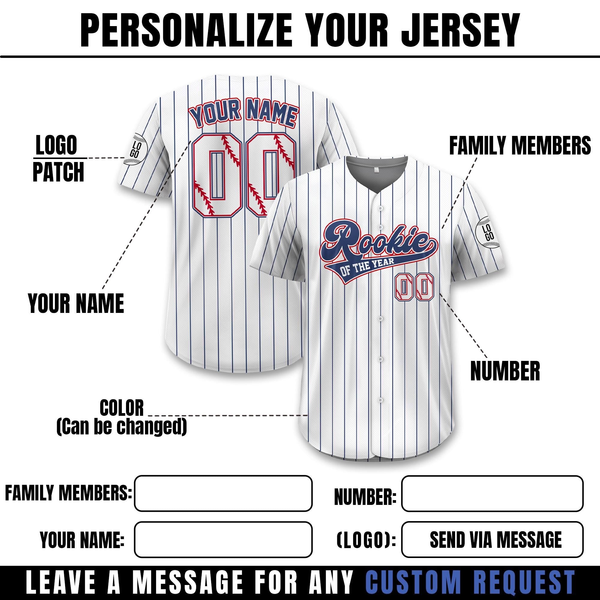 Personalized Mommy Daddy Of the Rookie Baseball Jersey, Custom Name Number Rookie Of The Year Jersey Family Matching Outfits Baseball Gifts