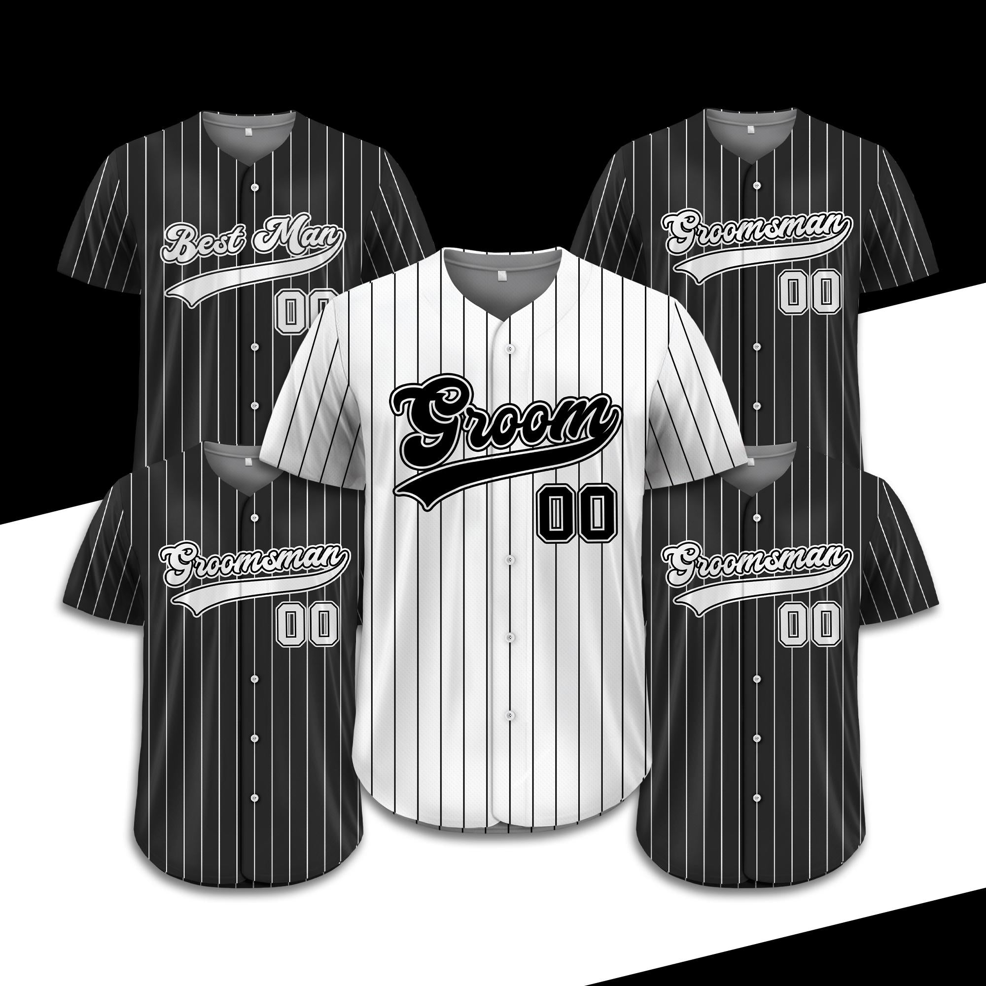 Personalized The Groom Groomsmen Team Baseball Jersey, Custom Best Man Jersey, Jersey For Engagement Married Couple, Wedding Jersey