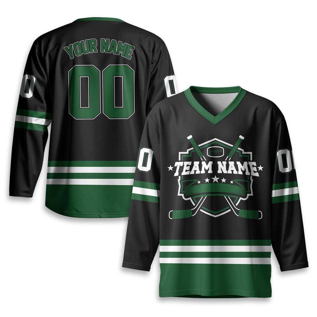 Custom Unisex Hockey Jersey, Custom Team Name Number And Logo, Personalized V-Neck Sports Hockey Jersey for Men Women, Gift For Hockey Fans