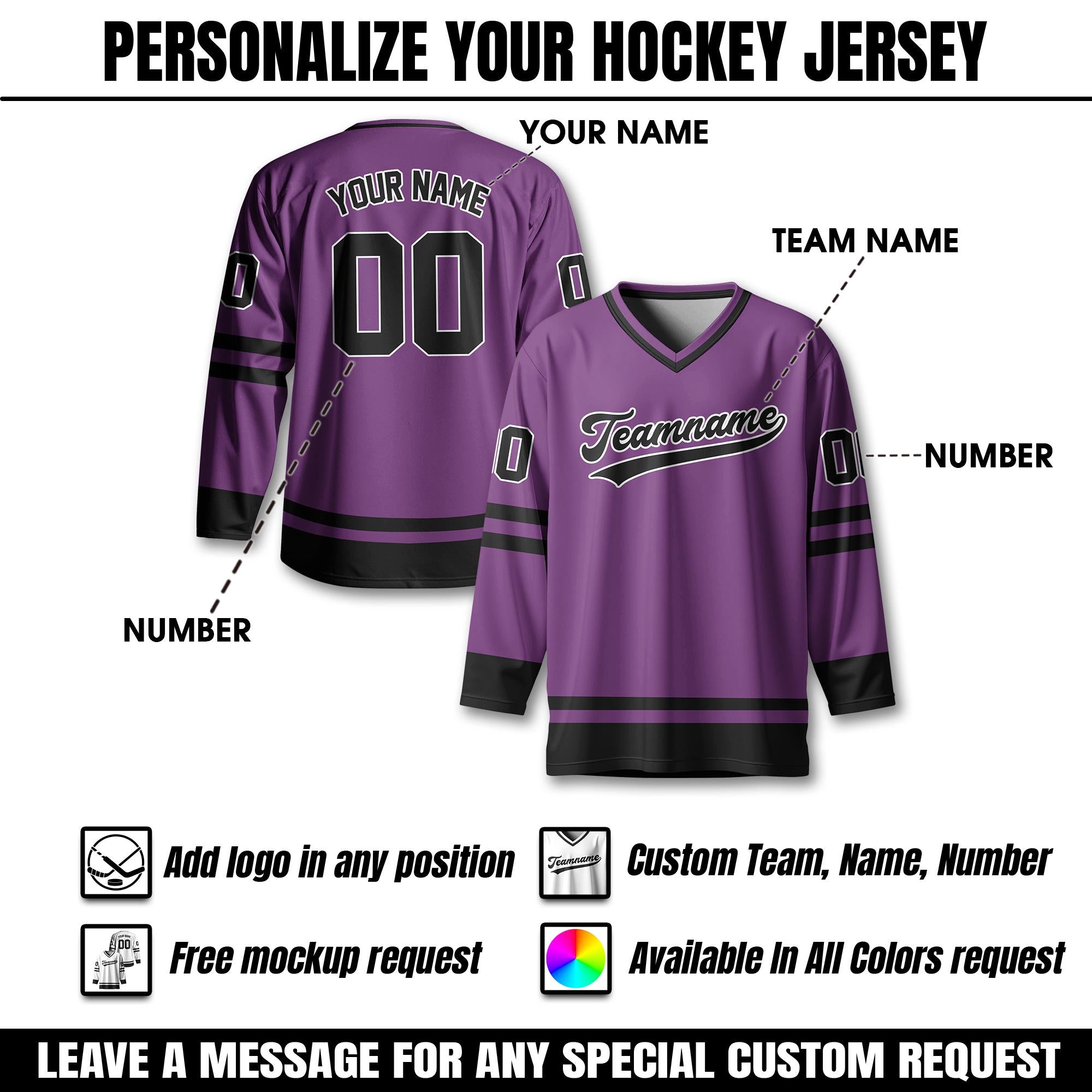 Personalized Ice Hockey Jersey For Men Women, Custom Name Number Hockey Jersey Shirt, Hockey Jersey Sport Team Uniform for Hockey Fans Gift