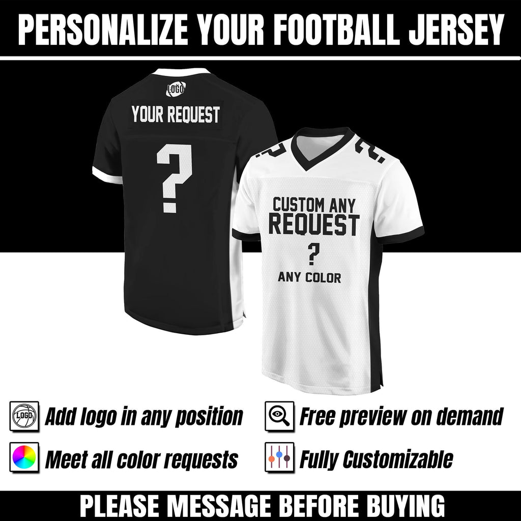 Personalized Team Name & Number Football Jersey For Adult Kid, Team Sport Shirt Jerseys Fans, Custom Any Request