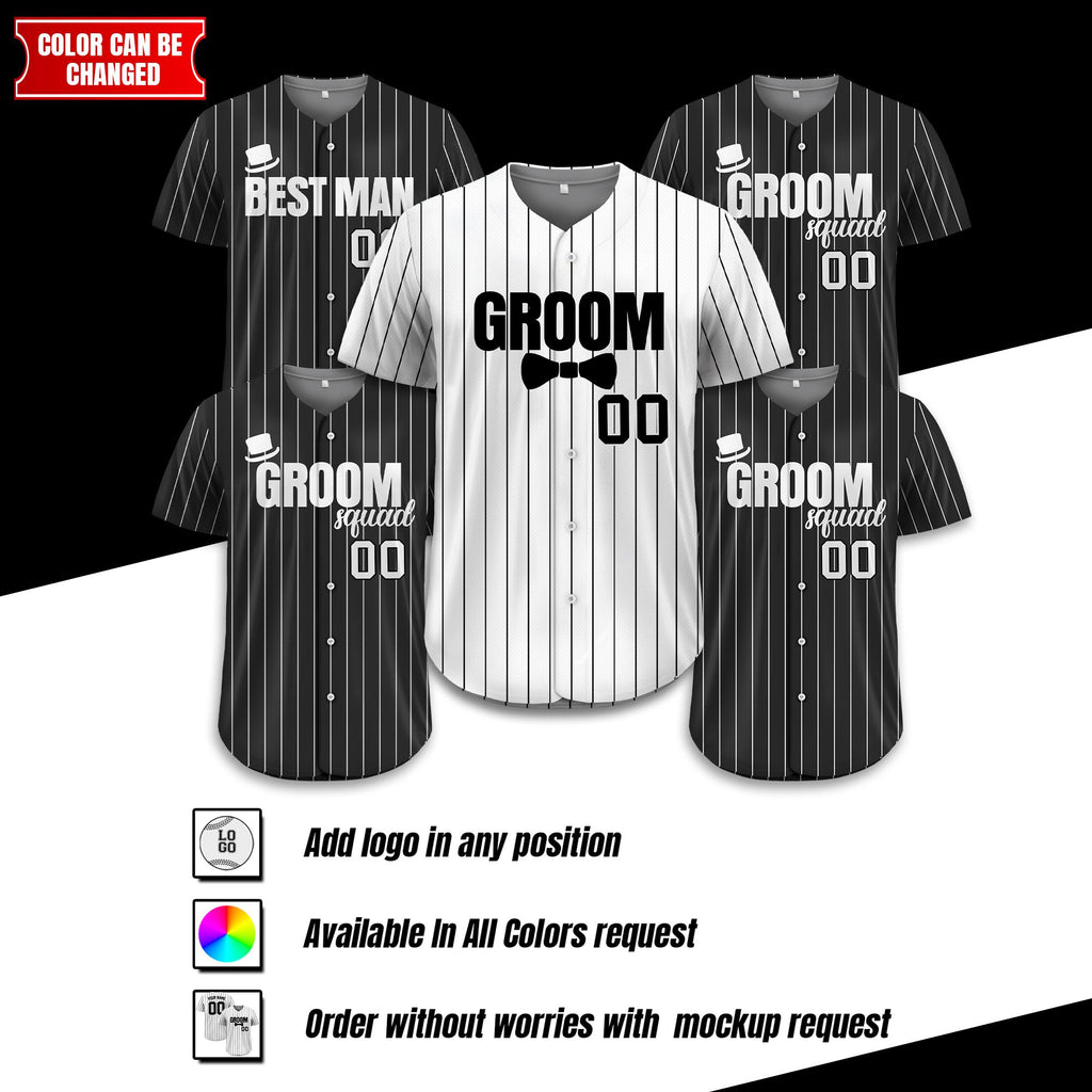 Personalized Groom & Groomsmen Jersey Shirts, Custom Best Man Jersey, Groomsman Proposal, Bachelor Party Best Man, Groom Shirts Matching