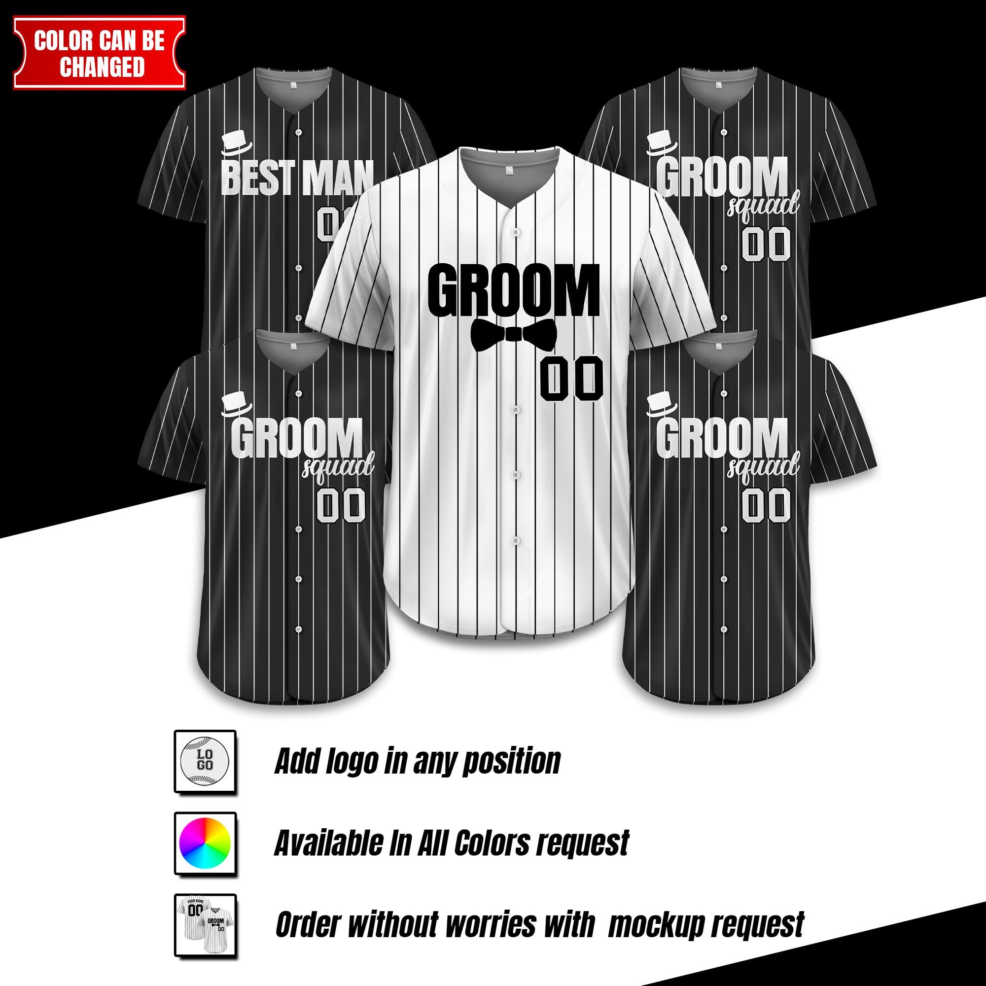 Personalized Groom & Groomsmen Jersey Shirts, Custom Best Man Jersey, Groomsman Proposal, Bachelor Party Best Man, Groom Shirts Matching