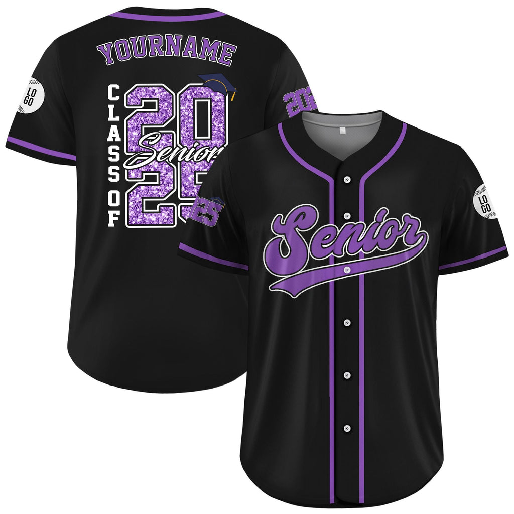 Custom Senior 2025 Baseball Jersey, Personalized High School Graduation Shirt, Class of 2025 College Senior Gift, Graduation College Jersey