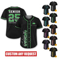 Custom Senior 2025 Baseball Jersey For Men Women Youth Kid, Personalized Glitter Class of 2025 Shirt, High School Graduation Family Matching