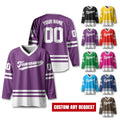 Custom Ice Hockey Jersey For Men Women, Personalized Name Number Hockey Jersey Shirt, Hockey Jersey Sport Team Uniform for Hockey Fans Gift