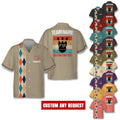 Personalized Retro Bowling Hawaiian Jersey, Custom Team Name Bowler Button Down Shirt, Matching Bowling Team Shirt, Bowling Lovers Gift