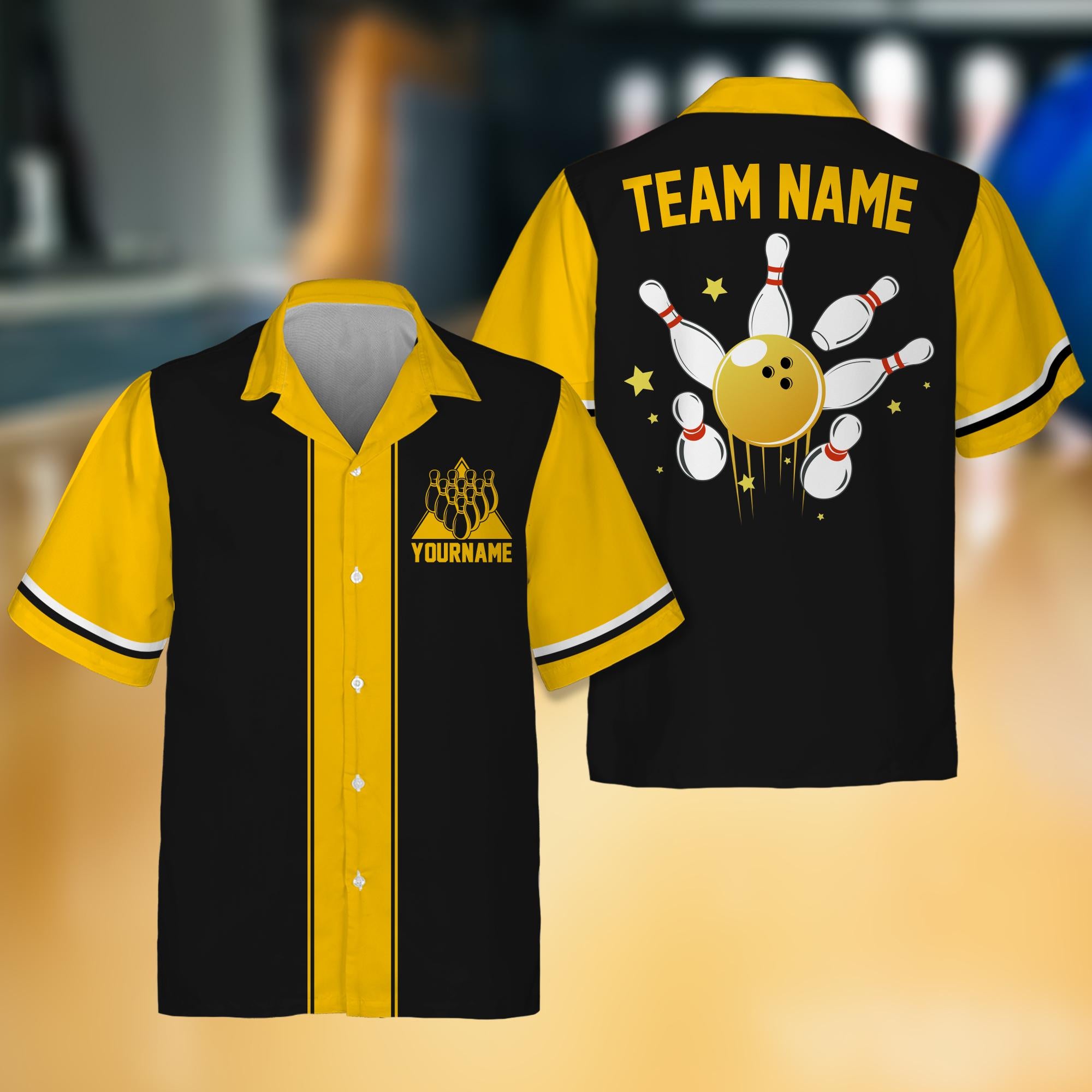 Custom Hawaiian Bowling Jersey for Men Women Youth Kid, Matching Bowling Team Jersey, Short Sleeve Button Down Hawaii Bowling Jersey Gift