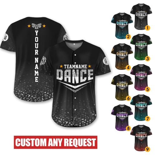 Custom Cheer Baseball Jersey with Team Name Number for Adult Kid, Custom Name Cheer Dance Shirt For Cheerleader, Cheerleading Mom Shirts