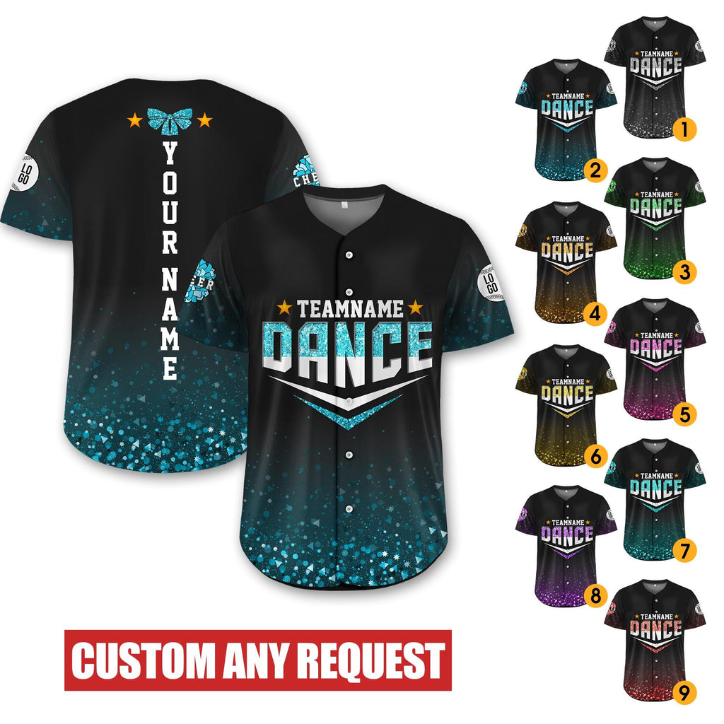 Custom Team Name Number Cheer Baseball Jersey for Adult Kid, Custom Team Cheer Dance Shirt For Cheerleader, Dance Mom Gifts Matching jersey