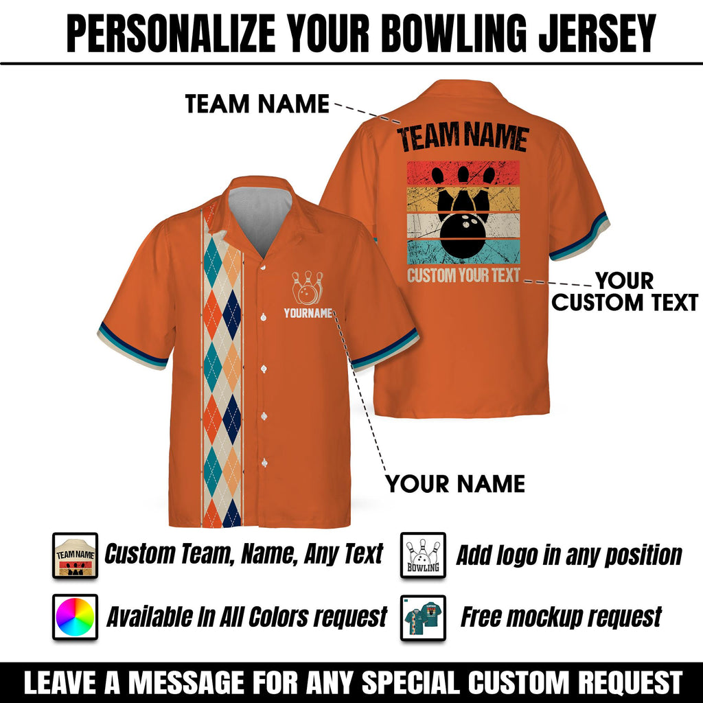 Personalized Retro Bowling Shirt for Adult Youth Kid, Custom Name Vintage shirt button down, Matching Bowling Team Shirt, Gift for Bowlers