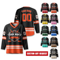 Custom Hockey Jersey For Unisex Adult, Personalized Name Number Hockey Jersey Shirt, Hockey Jersey Sport Team Uniform for Fans Jersey Gift