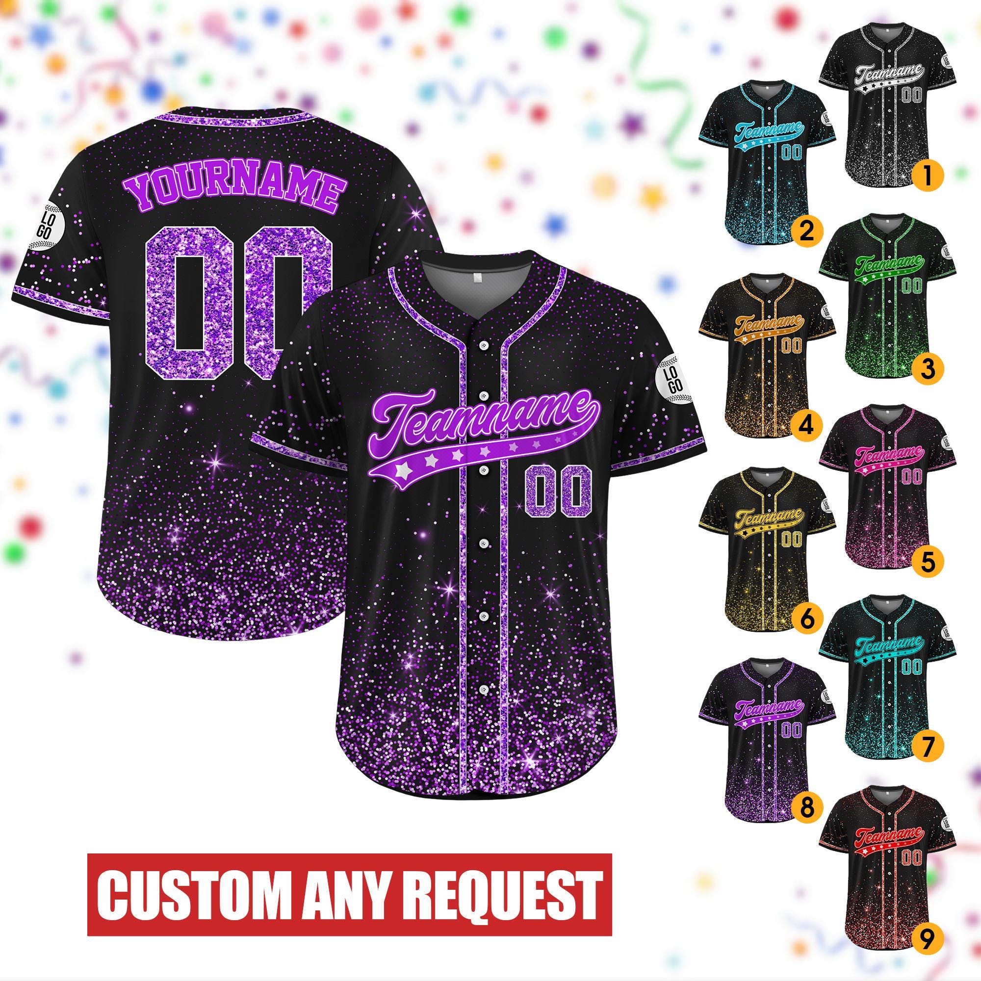 Custom Team Name Number Cheer Baseball Jersey for Unisex Adult Kid, Custom Team Cheer Dance Shirt For Cheerleader, Glitter Cheer Mom shirt