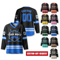 Custom Hockey Jersey For Unisex Adult, Personalized Name Number Hockey Jersey Shirt, Hockey Jersey Sport Team Uniform for Fans Jersey Gift