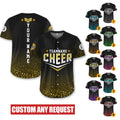 Custom Glitter Baseball Jersey with Team Name for Adult Kid, Custom Name Cheerleading Shirt For Cheerleader,Dance Team Outfit,Cheer Mom Gift
