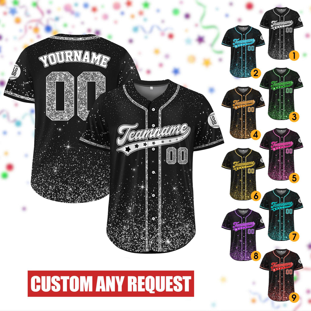 Custom Name Glitter Cheerleading Jersey, Personalized Baseball Team Shirt, Cheer Mom Gift, Matching Dance Team Outfit, Gymnastics Fan Jersey