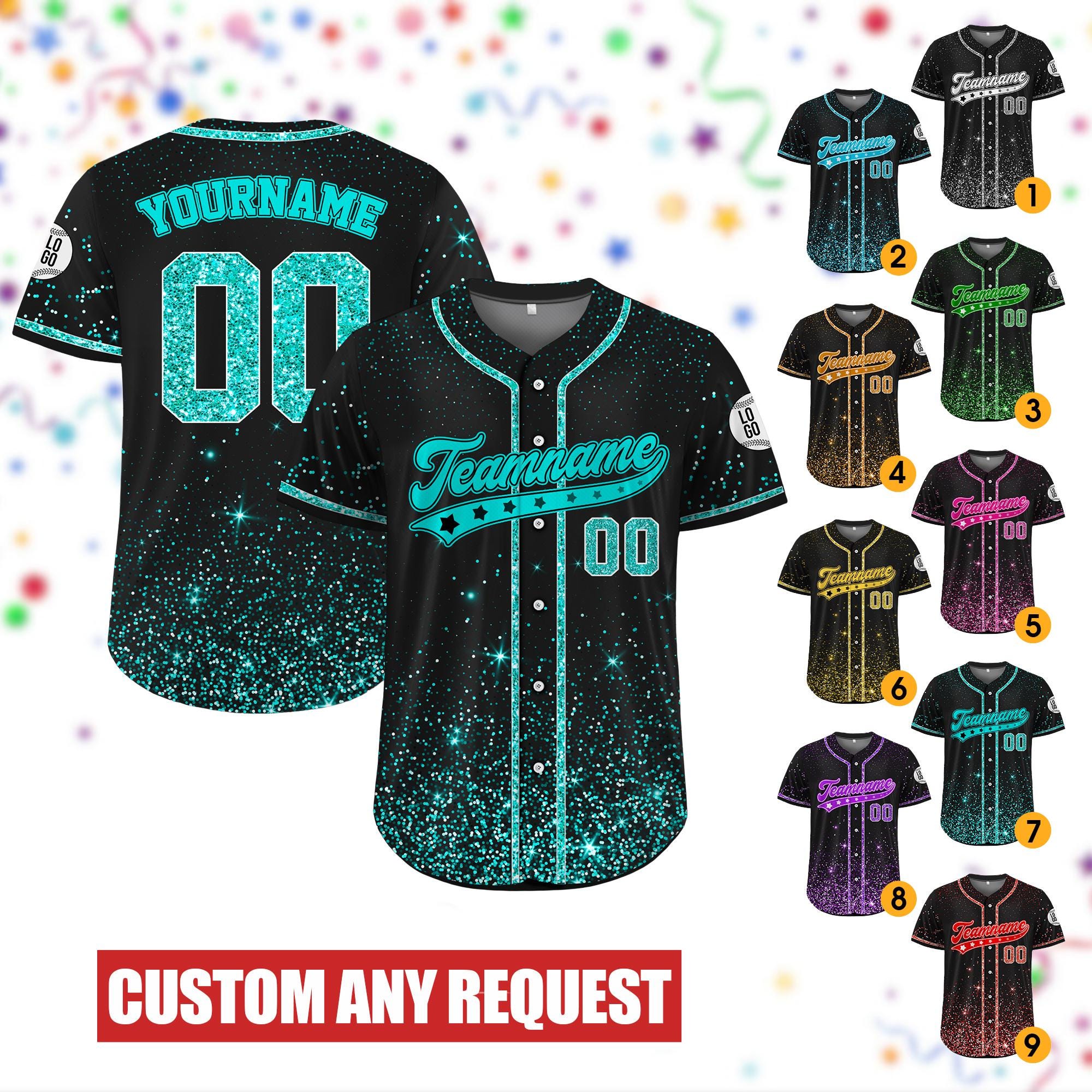 Custom Cheer Baseball Jersey For Men Women Youth Kid, Personalized Name Dance Team Shirt Glitter Cheer Mom Gift Matching Team Cheer Outfit