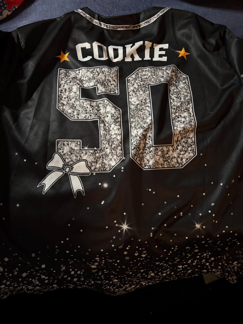 Personalized Team Name Number Glitter Cheer Baseball Jersey for Adult Kid, Custom Name Cheer Ribbon Baseball Jersey for Cheer Leader Team