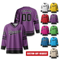 Personalized Ice Hockey Jersey For Men Women, Custom Name Number Hockey Jersey Shirt, Hockey Jersey Sport Team Uniform for Hockey Fans Gift