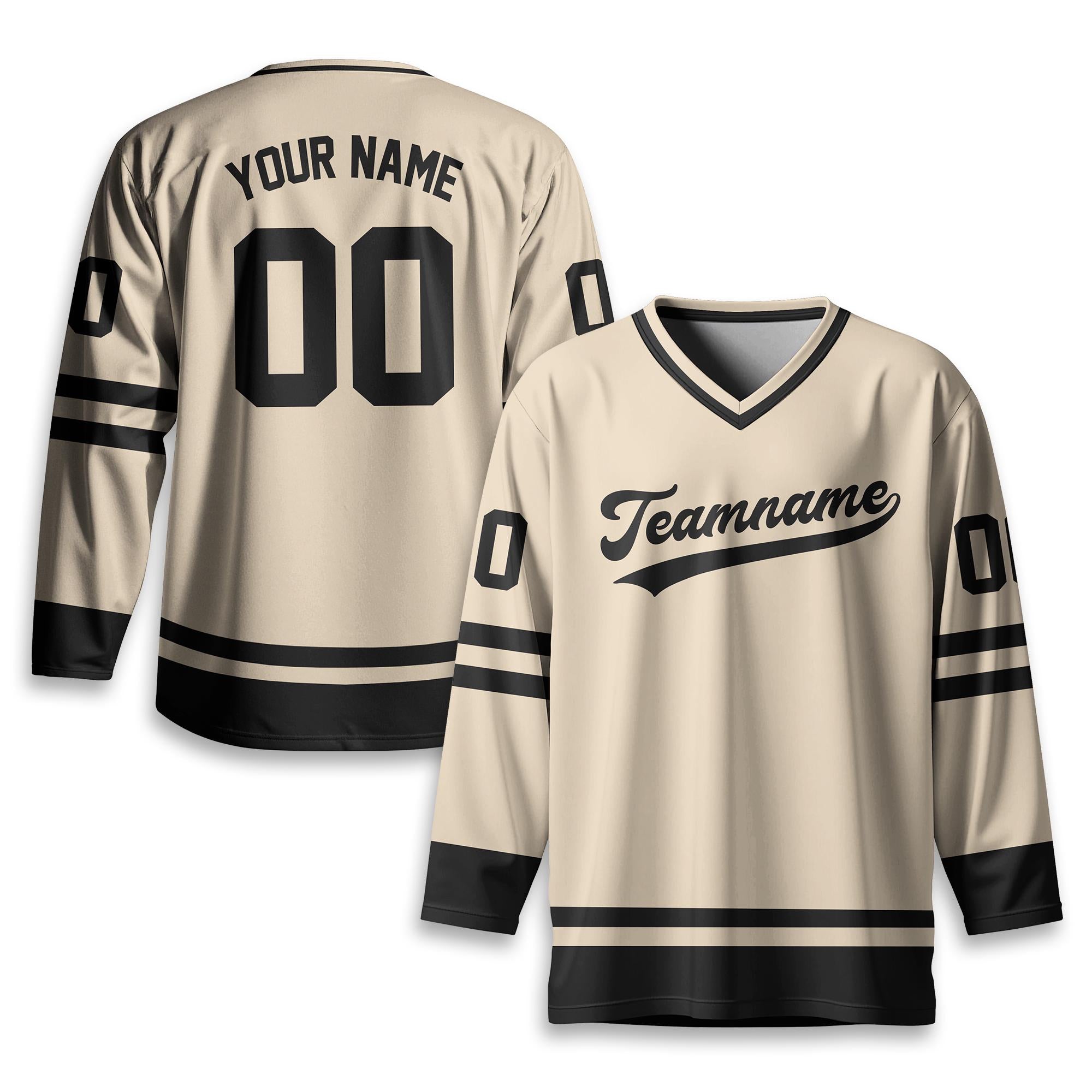Custom Team Name Number And Logo Hockey Jersey, Personalized V-Neck Sports Hockey Jersey for Men Women Youth, Hockey Gift For Hockey Fans