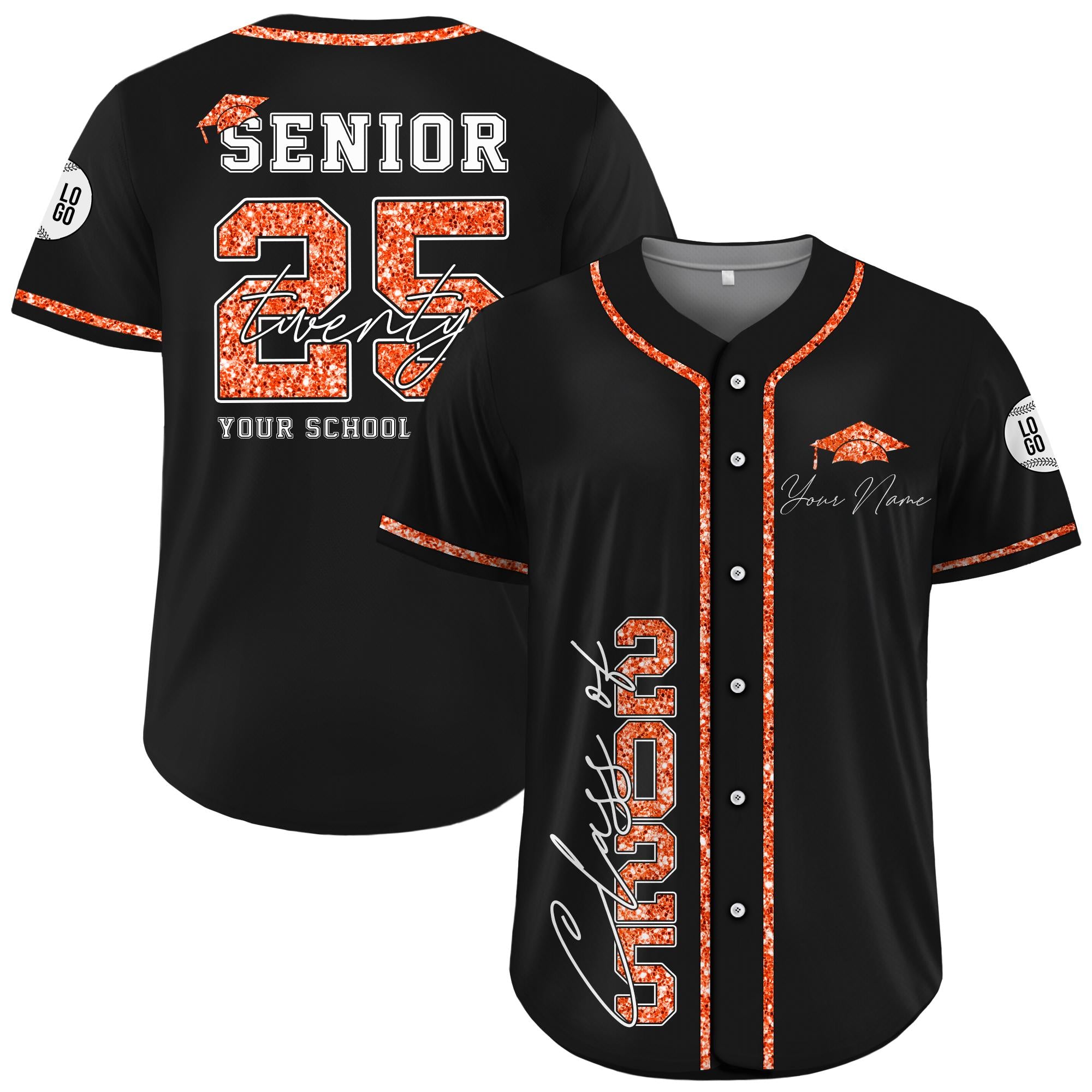 Custom Senior 2025 Baseball Jersey For Men Women Youth Kid,Personalized Graduation College High School Senior Graduation,Class of 2025 Shirt