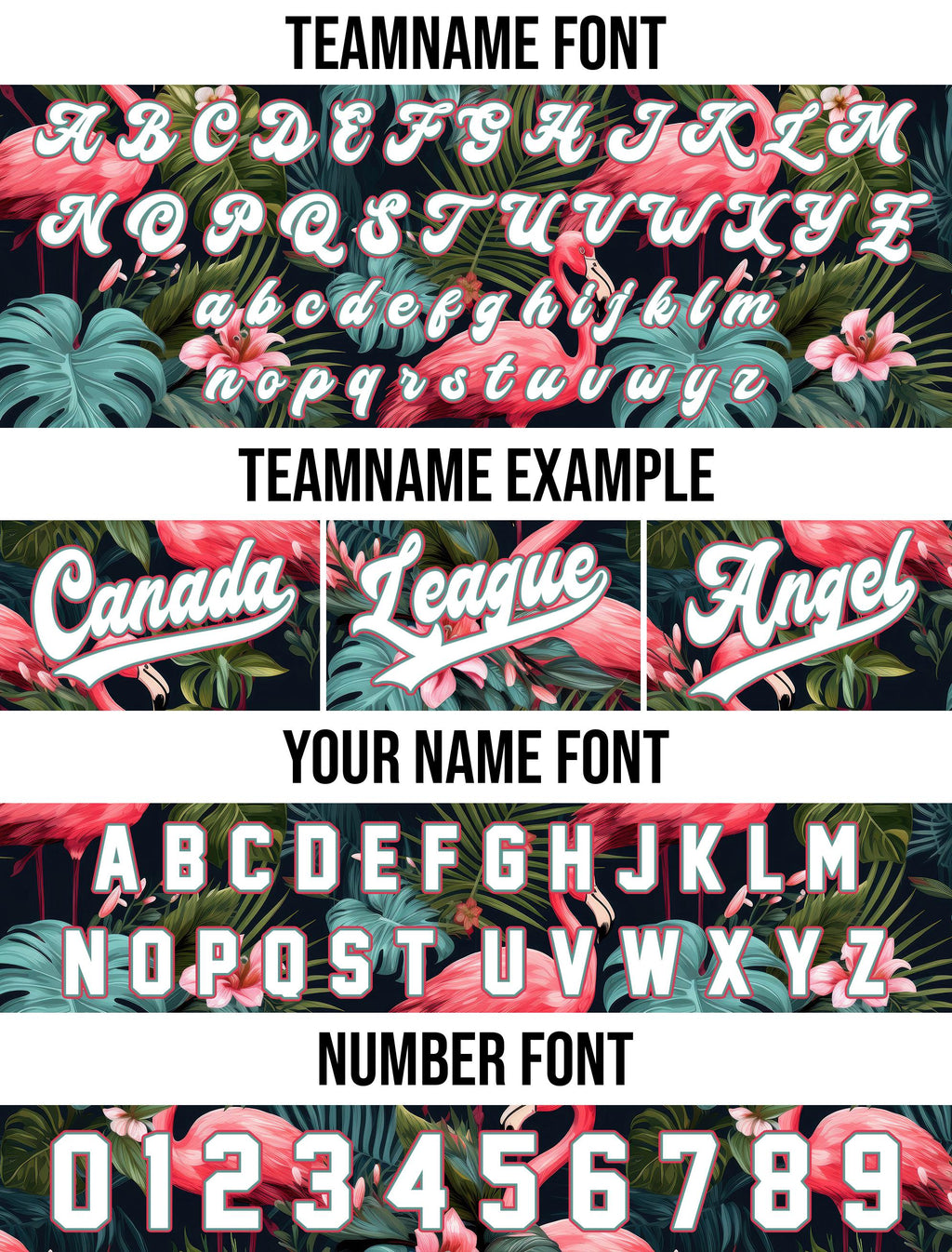 Personalized Hawaiian Baseball Jersey with Team Name Number Logo, Custom Tropical Flamingo Baseball Jersey, Beach Summer Vacation Jersey