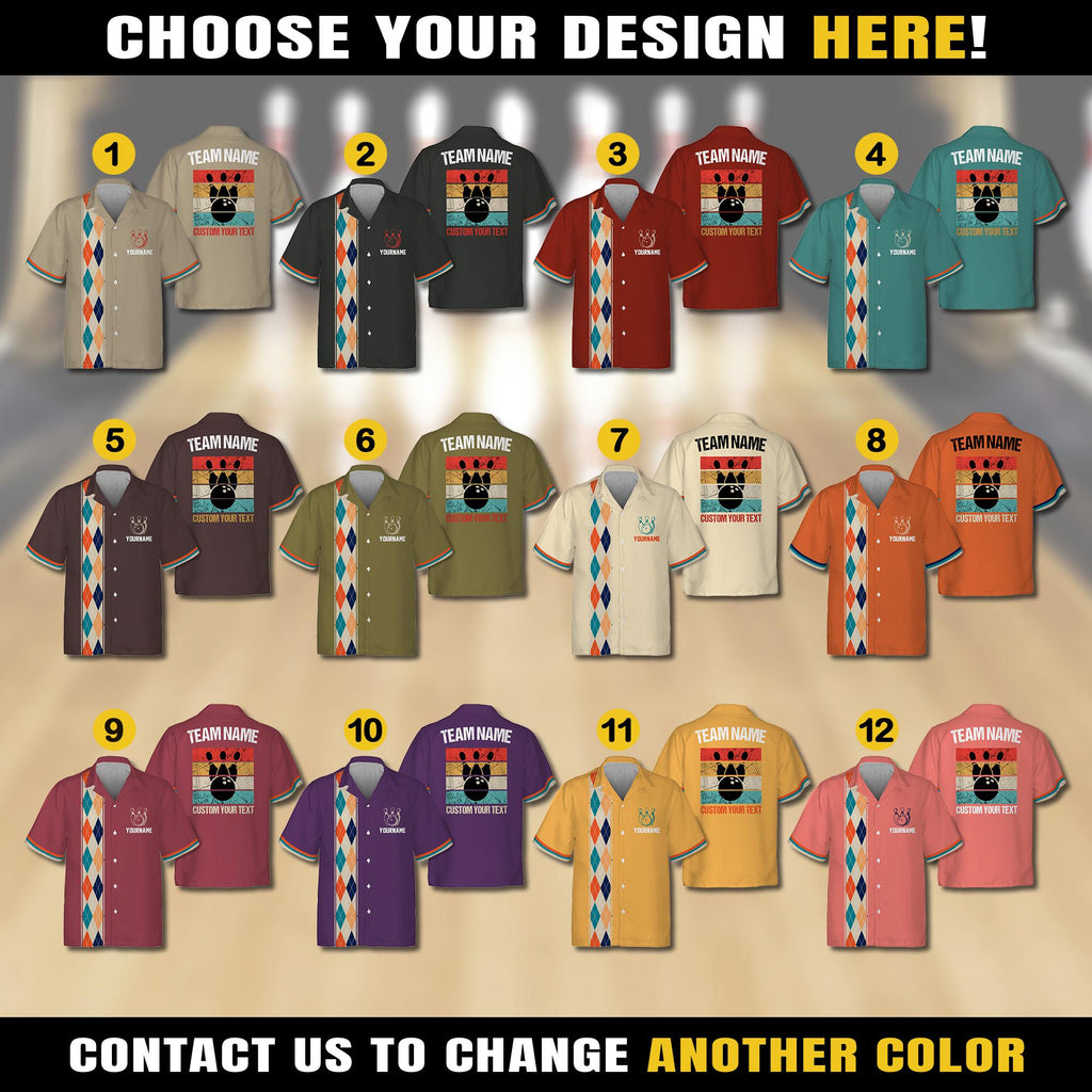 Personalized Retro Bowling Shirt for Adult Youth Kid, Custom Name Vintage shirt button down, Matching Bowling Team Shirt, Vintage shirts 90s