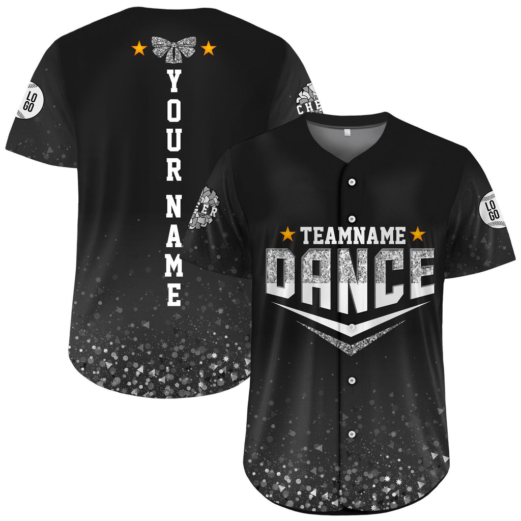 Custom Cheer Baseball Jersey with Team Name Number for Adult Kid, Custom Name Cheer Dance Shirt For Cheerleader, Cheerleading Mom Shirts