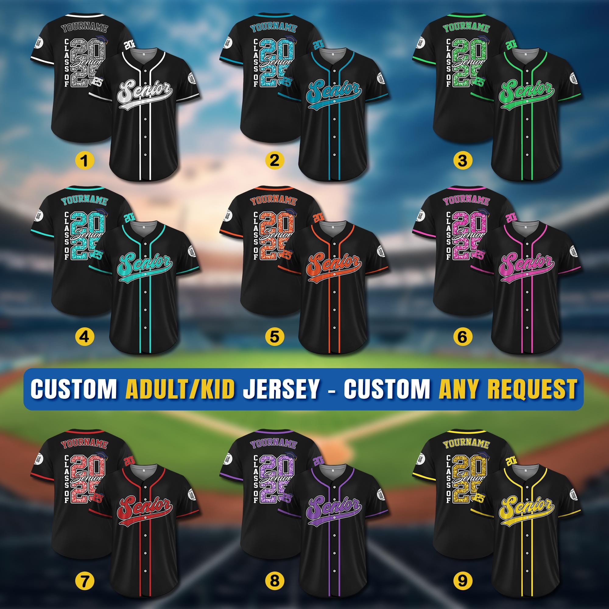 Custom Graduation Jersey Shirt For Adult Kid, Personalized Graduation College, High School Senior 2025 Graduation, Family Graduation Shirts