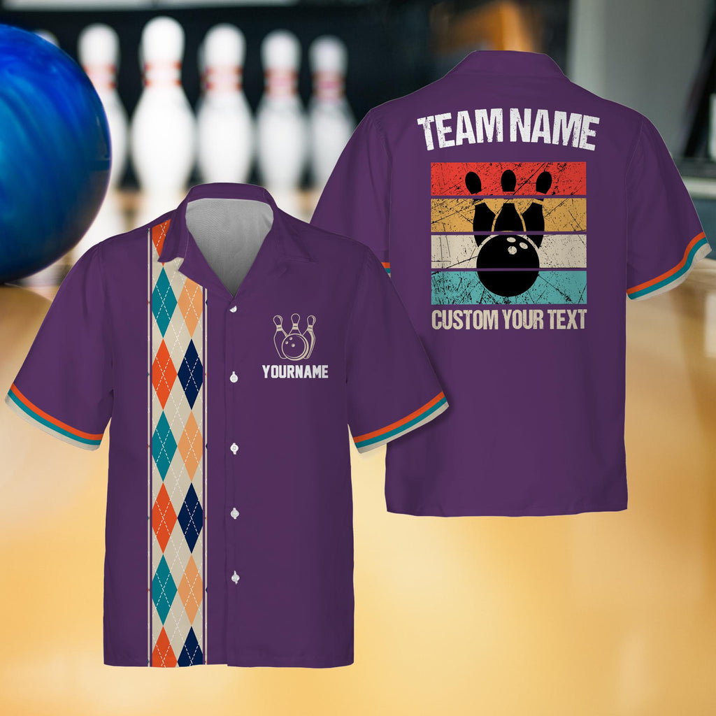 Personalized Retro Bowling Shirt for Adult Youth Kid, Custom Name Vintage shirt button down, Matching Bowling Team Shirt, Vintage shirts 90s