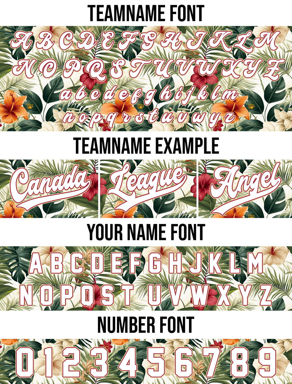 Personalized Hawaiian Baseball Jersey for Adult Youth Kid with, Custom Team Name Number Flower Beach Vacation Tropical Matching Jersey