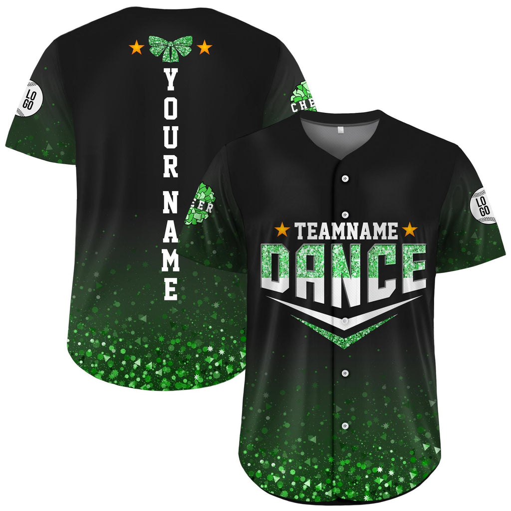 Personalized Sparkle Dance Mom Baseball Jersey,Custom Team Cheer Shirt Glitter Dance Squad Outfit,Matching Cheerleading Jersey for Adult Kid