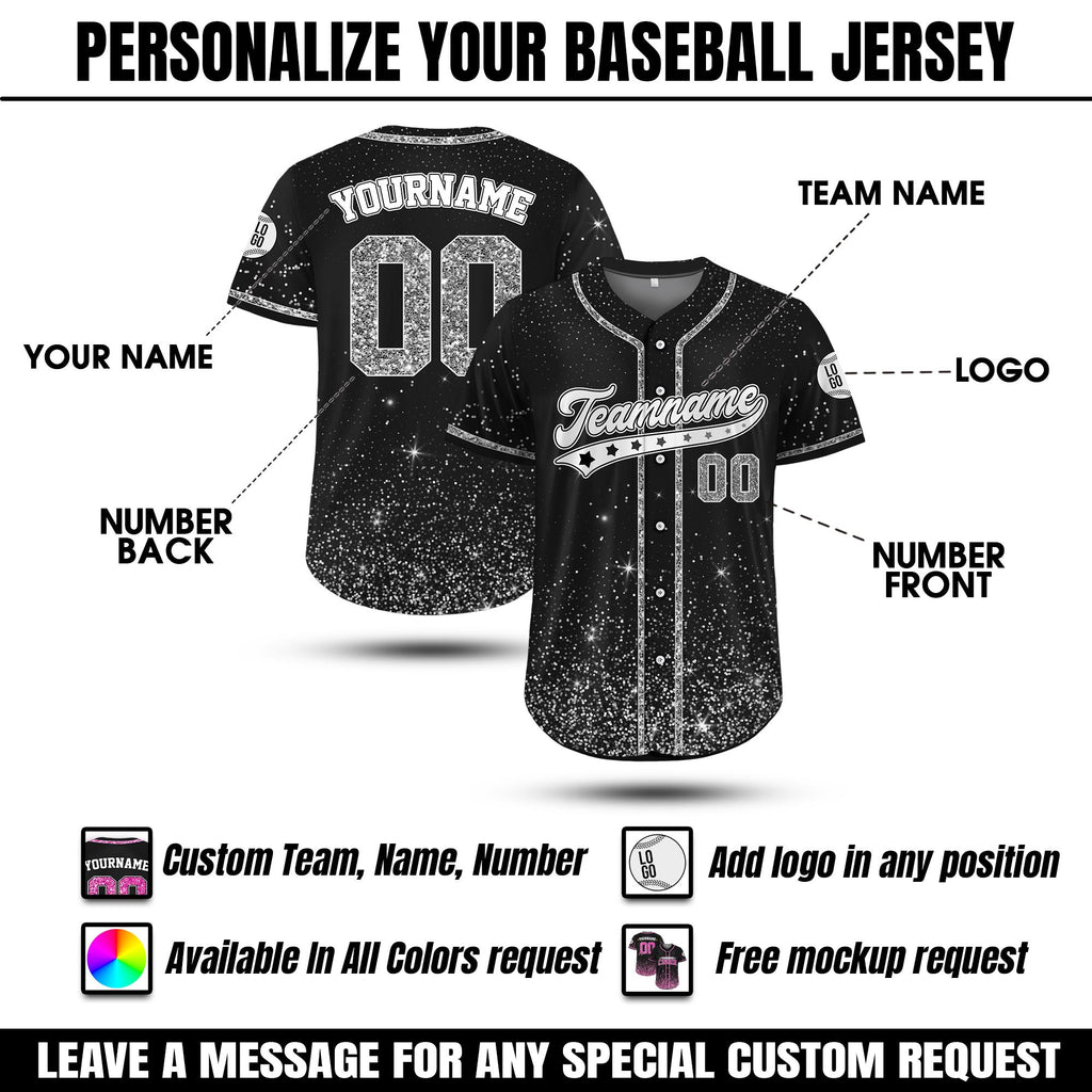 Custom Name Glitter Cheerleading Jersey, Personalized Baseball Team Shirt, Cheer Mom Gift, Matching Dance Team Outfit, Gymnastics Fan Jersey