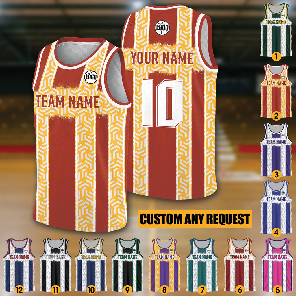 Personalized Team Name & Number Logo Basketball Jersey For Adult Kid, Custom Basketball Jersey for Game Day Outfit, Basketball Fan gifts