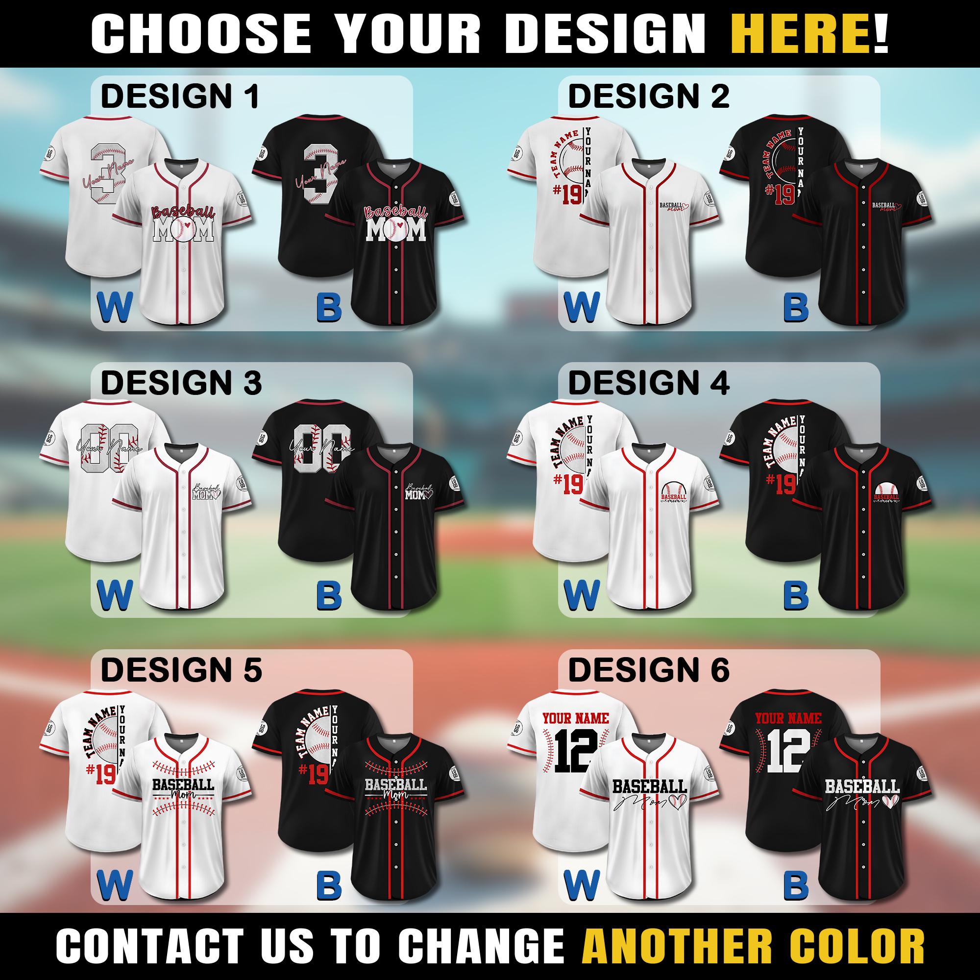 Custom Name & Number Baseball Mom Jersey, Personalized Mothers Day Baseball Jersey, Baseball Senior Mom Jersey, Happy Mothers Day Gifts