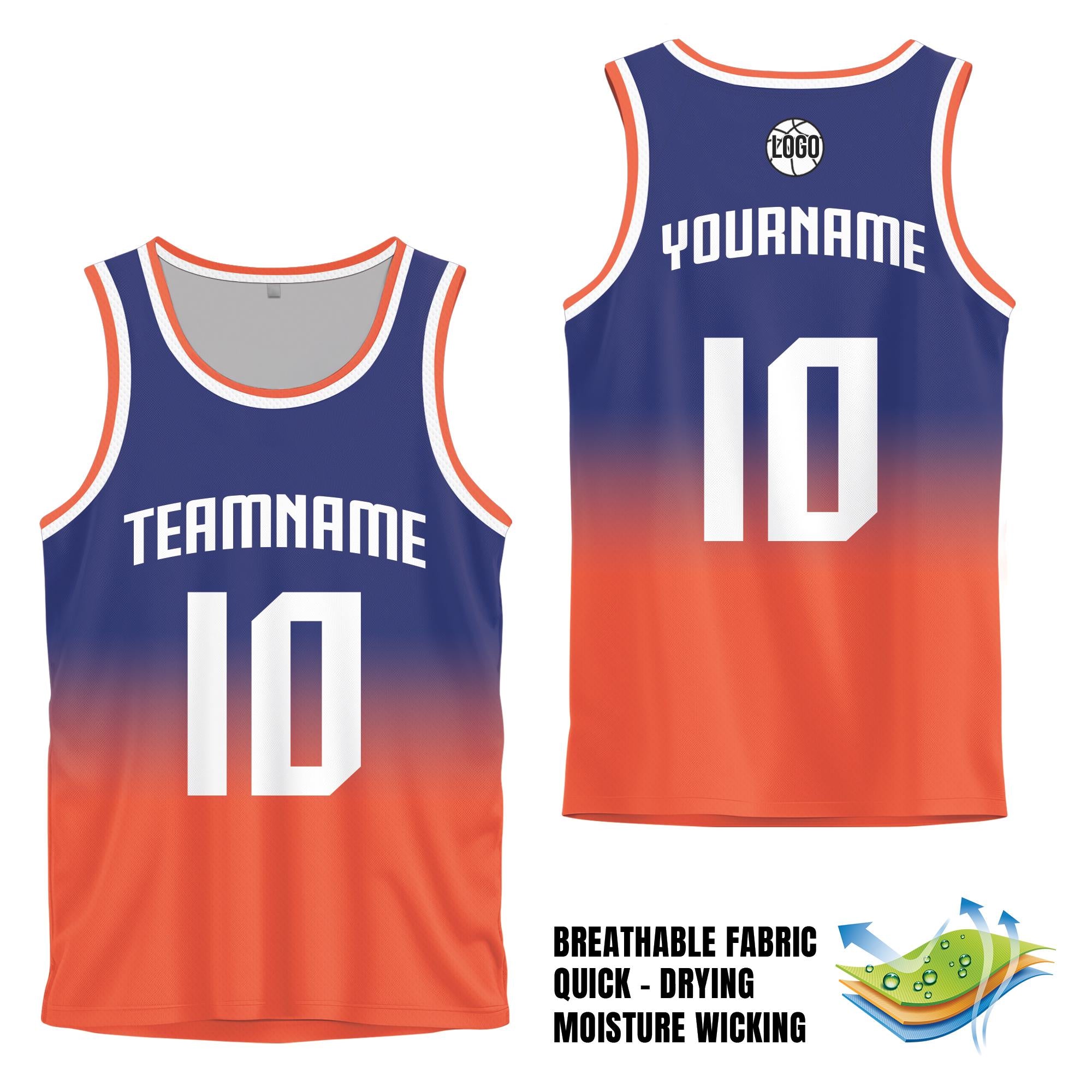 Personalized Team Name Number Logo For Adult Kid Youth Jersey Tank Top, Custom Gradient Basketball Jersey Shirt, Gifts For Basketball Lover