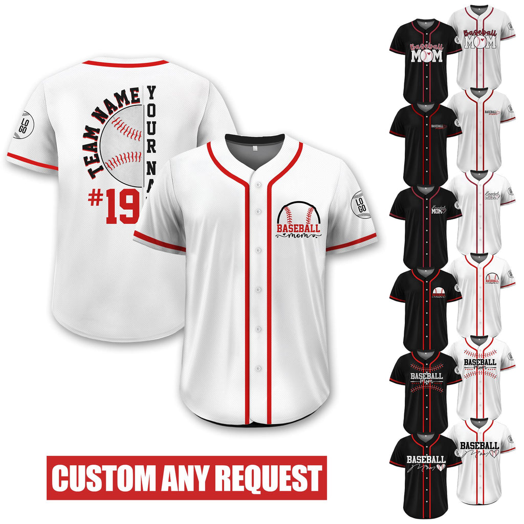 Custom Baseball Mom Jersey, Personalized Name & Number Mothers Day Baseball Jersey, Baseball Senior Mom Jersey, Gifts for Mom on Mothers Day