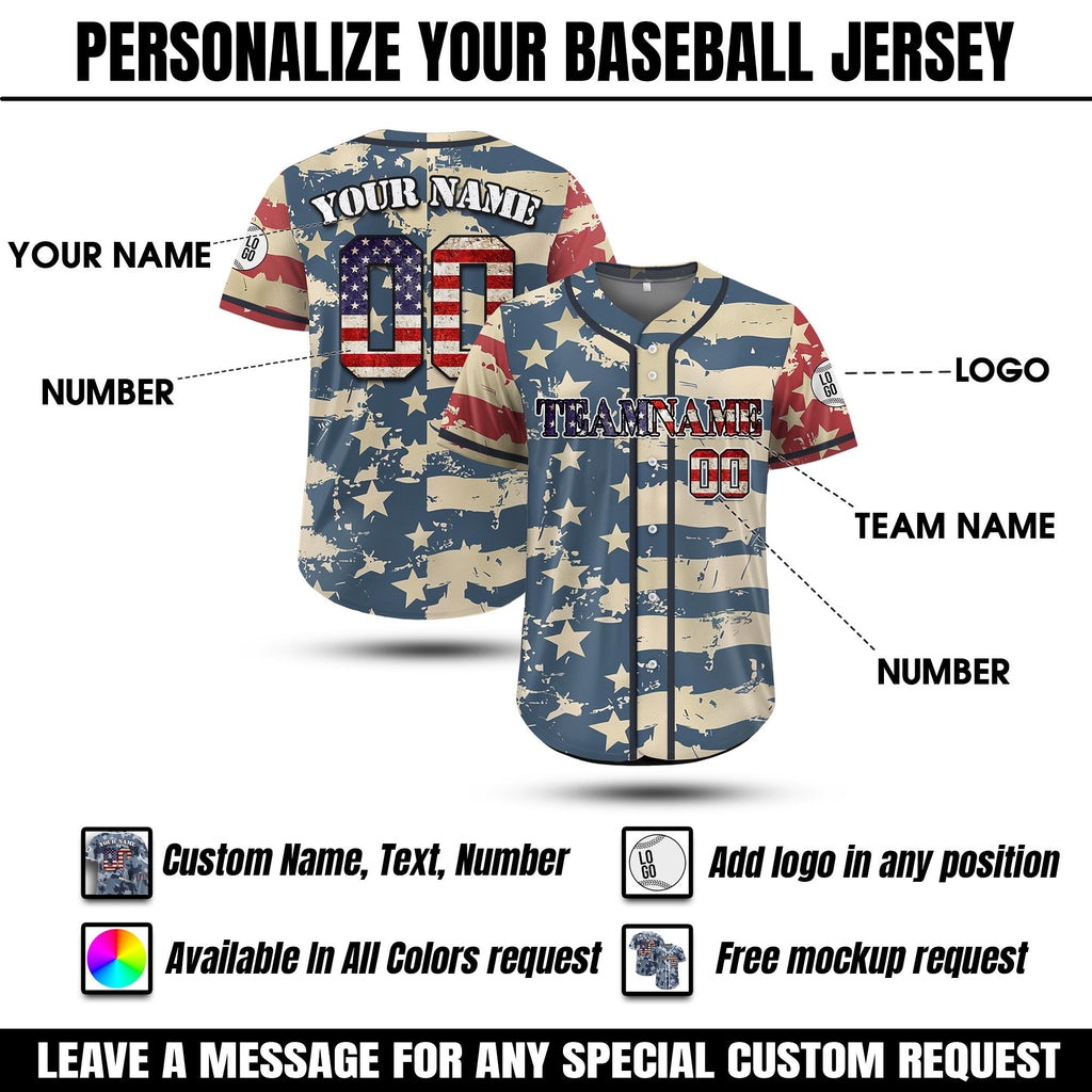 Custom Name Camo Baseball Jersey, Personalized Camouflage Jersey Uniform For Adult Kid, Baseball Patriotic jersey, Gift For Dad Veterans