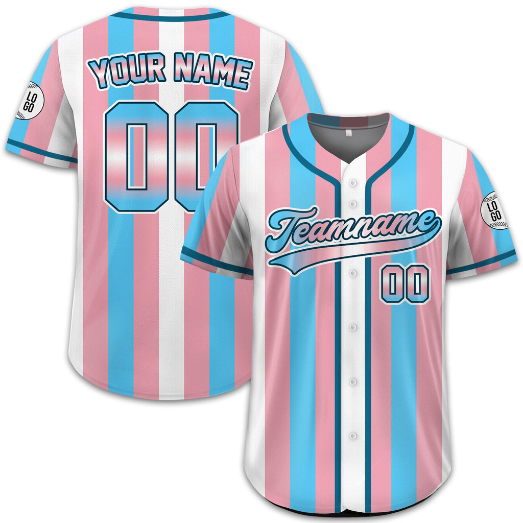 Personalized LGBTQ Pride Month Baseball Jersey, Custom LGBT Support Baseball Jersey Shirt, Gift for Pride, Custom Trans Rights Jersey Shirt
