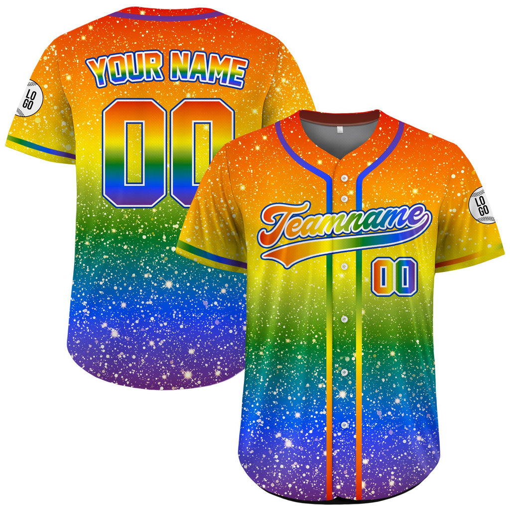 Personalized Team Name Number LGBTQ Pride Month Baseball Jersey For Adult Youth Kid, Custom Rainbow Pride Jersey for LGBT, Pride shirt Gift