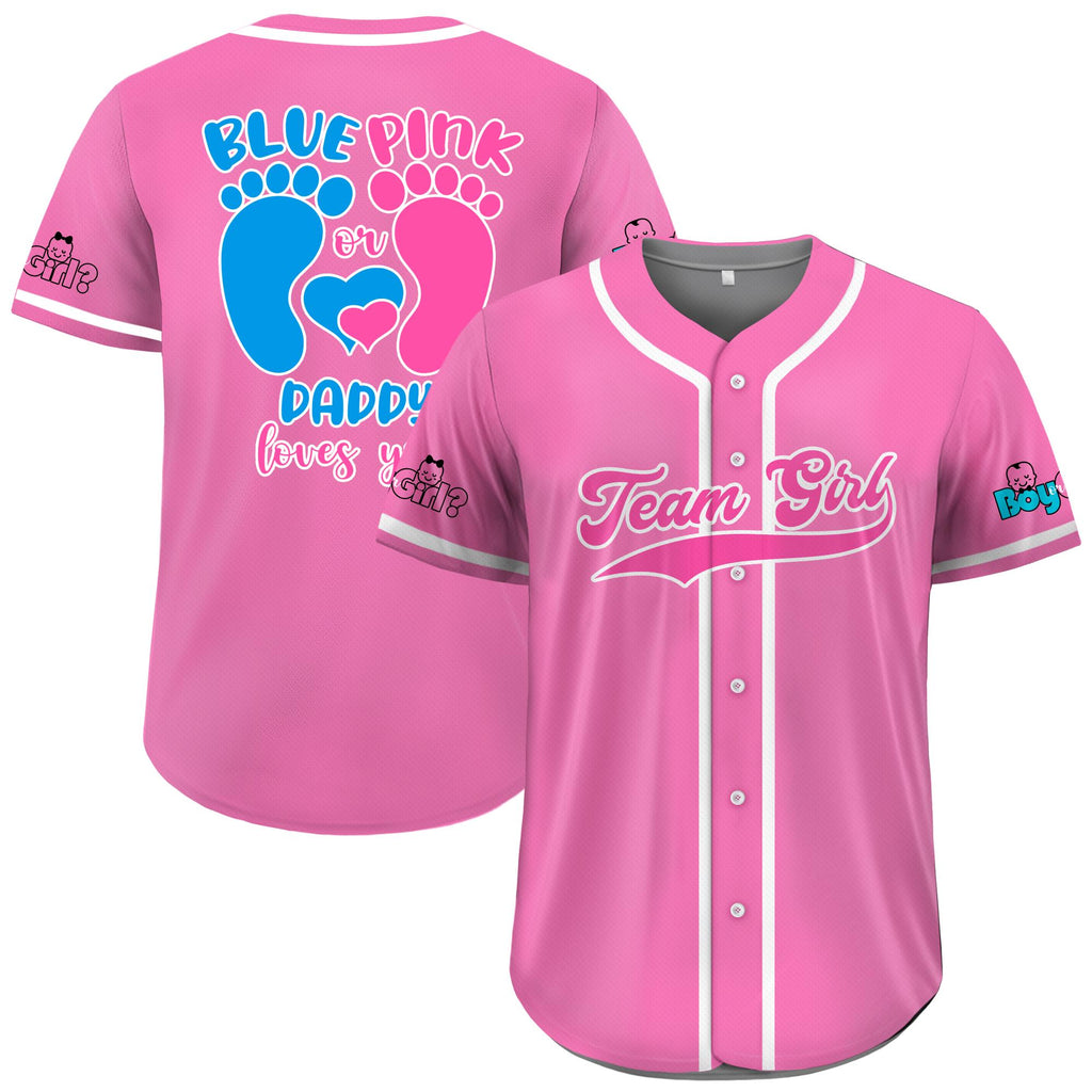 Personalized Baby Reveal Baseball Jersey Family Matching, Custom Gender Reveal Jersey, Gender Reveal Party Jersey, Family Matching Outfits