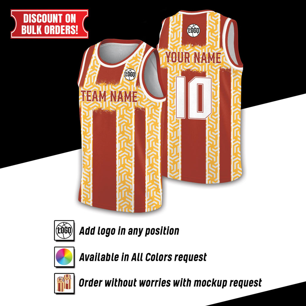 Personalized Team Name & Number Logo Basketball Jersey For Adult Kid, Custom Basketball Jersey for Game Day Outfit, Basketball Fan gifts