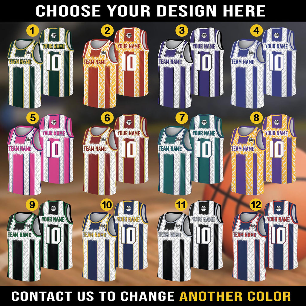 Personalized Team Name & Number Logo Basketball Jersey For Adult Kid, Custom Basketball Jersey for Game Day Outfit, Basketball Fan gifts